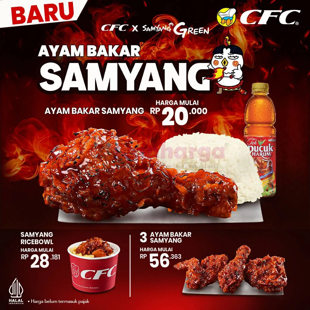 Ayam Bakar Samyang X CFC Samyang Green BARU dari CFC